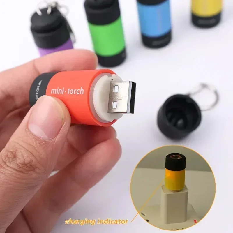 USB 충전식 LED 다기능 강력한 빛 포켓 키체인 손 - Outdoor Lighting Black 리뷰 및 가격