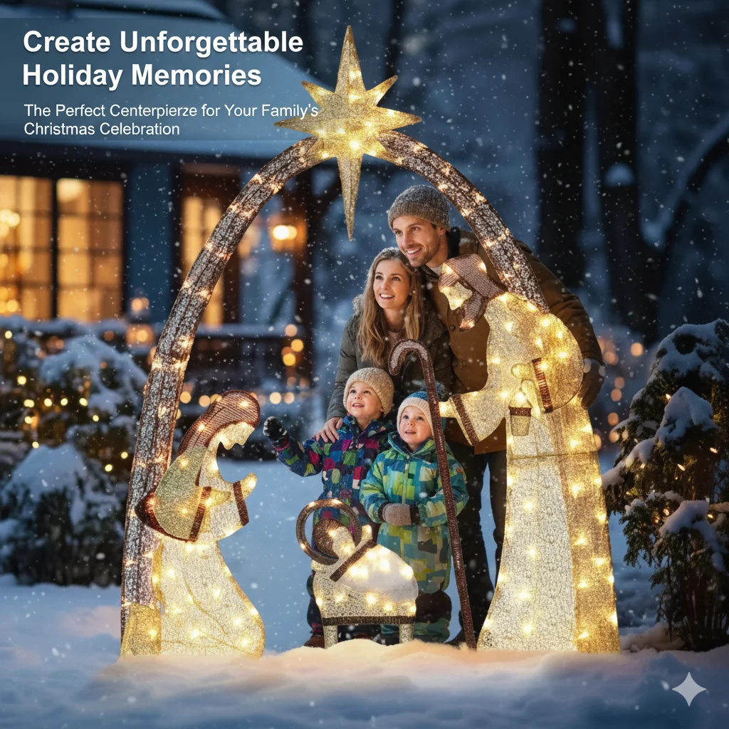 5.5피트 크리스마스 예수 탄생 장면 야외 장식 (LE - Outdoor Lighting Effects 리뷰 및 가격