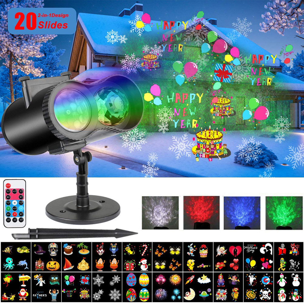 움직이는 LED 크리스마스 프로젝터 조명, 20가지 다 - Outdoor Lighting Uk 리뷰 및 가격