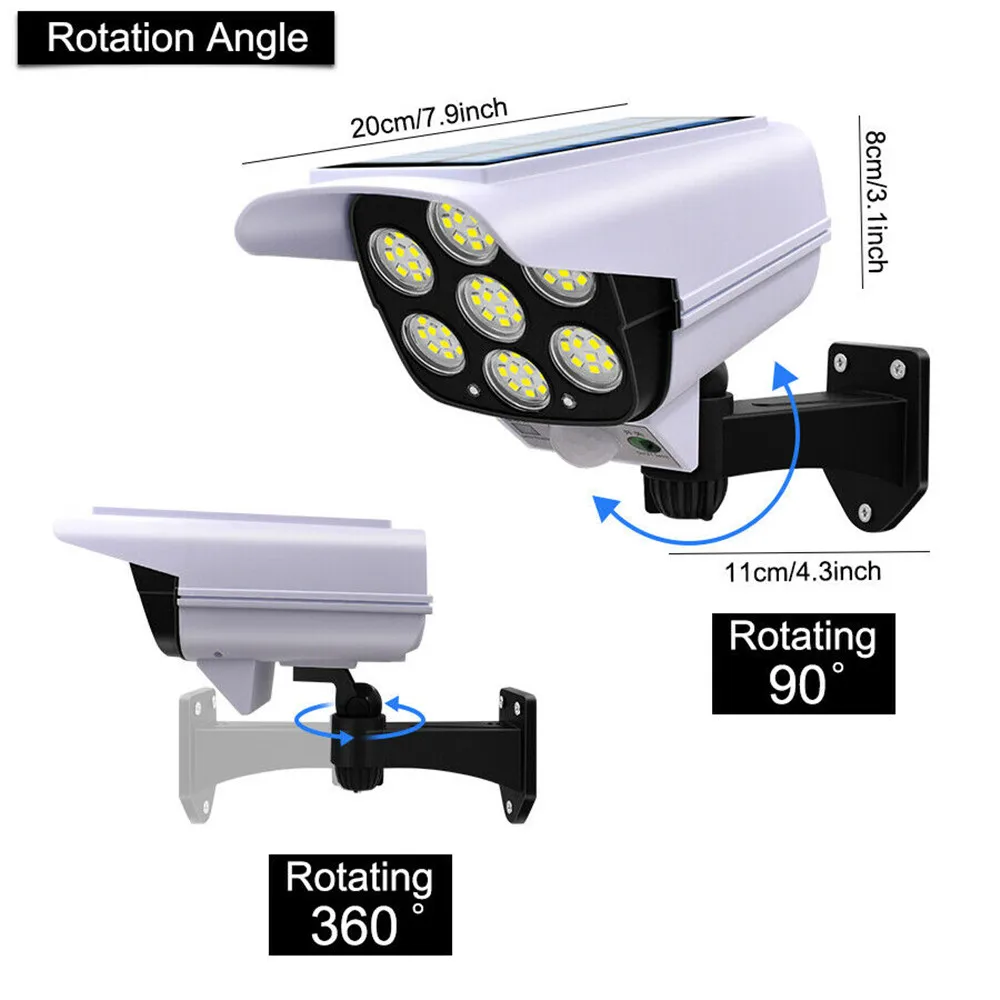 야외 태양 빛 모션 센서 보안 더미 카메라 무선 홍수  - Outdoor Lighting Wireless 리뷰 및 가격