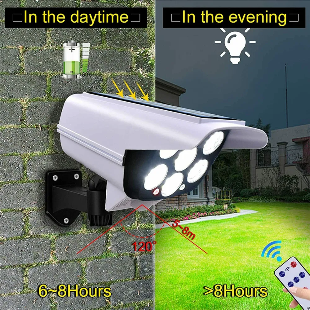 야외 태양 빛 모션 센서 보안 더미 카메라 무선 홍수  - Outdoor Lighting Wireless 리뷰 및 가격