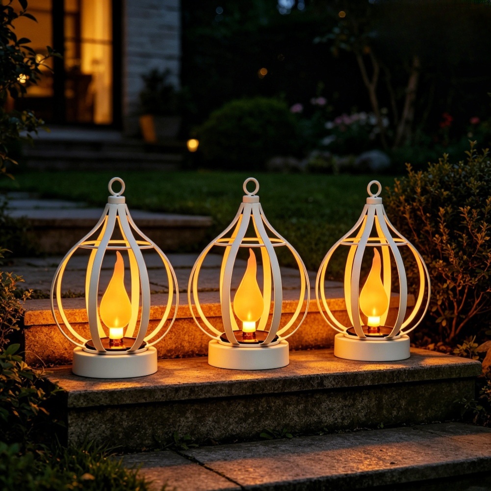 야외용 태양광 랜턴 IP65 방수, 깜박이는 불꽃 효과 - Outdoor Lighting Ip65 리뷰 및 가격
