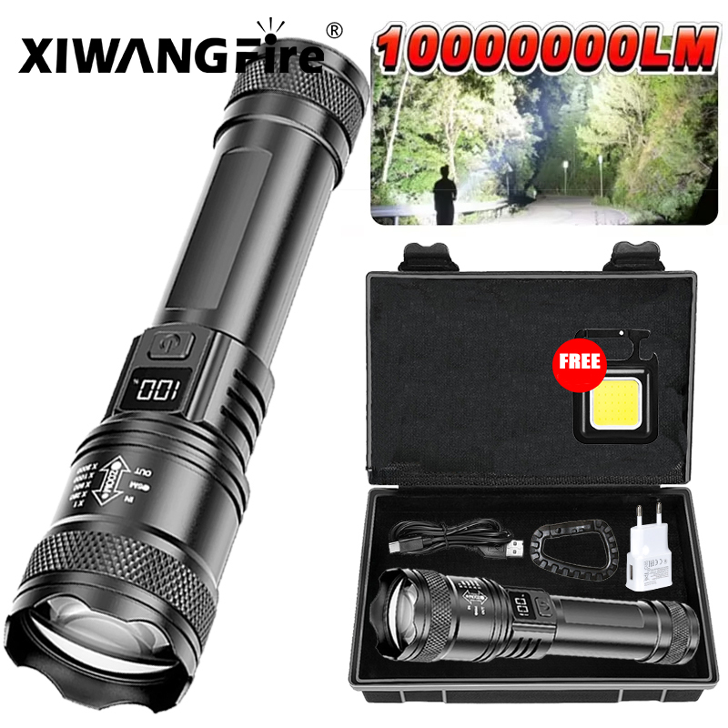 울트라 브라이트 LED 손전등 2000LM Type-C - Outdoor Lighting Black 리뷰 및 가격