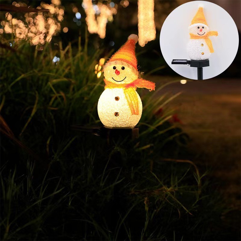눈사람 모양의 태양광 정원등, 실외용 지면 고정형 LE - Outdoor Lighting Pathway 리뷰 및 가격