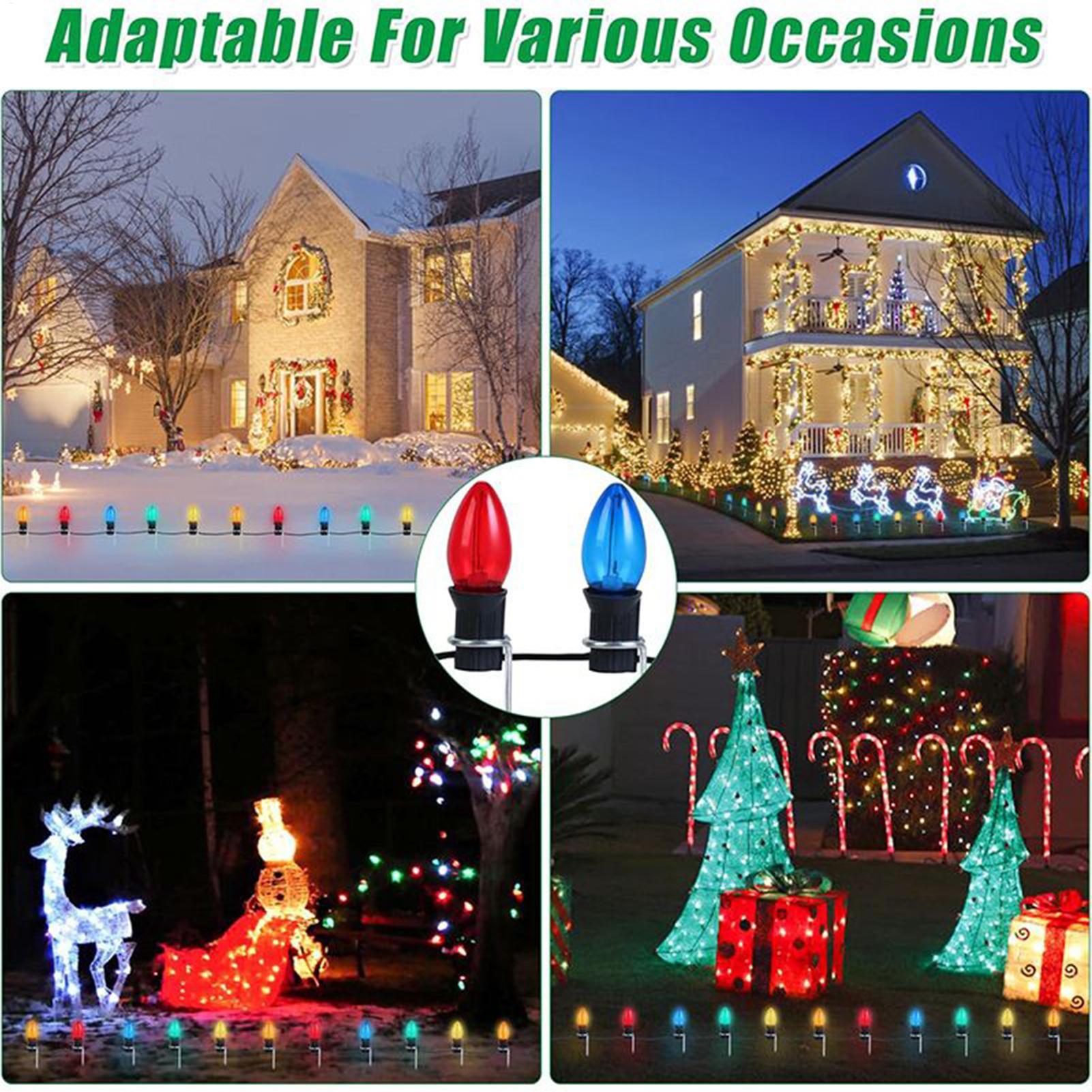 크리스마스 조명 말뚝 12인치 잔디밭 야외 장식 크리스 - Outdoor Lighting Pathway 리뷰 및 가격
