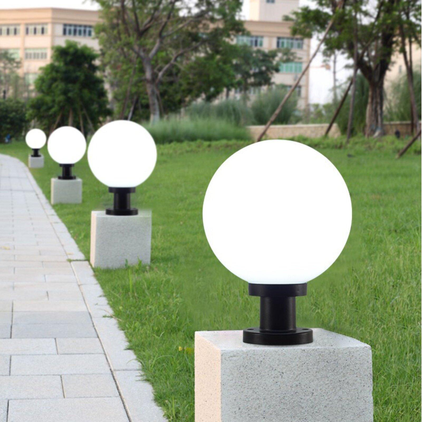 황혼부터 새벽까지 야외 조명 램프 구형 태양광 기둥 램 - Outdoor Lighting Waterproof 리뷰 및 가격